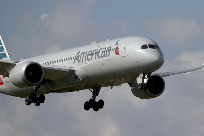 An American Airlines Boeing 787-9 Dreamliner approaches Miami International Airport. In a joint letter, the heads of Boeing and Airbus Americas reportedly called for postponing a planned Jan. 5 rollout of a 5G wireless network.