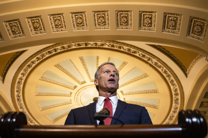 John Thune of South Dakota serves as the No. 2 Senate Republican leader.