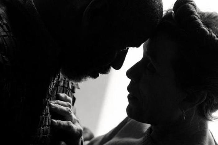 Denzel Washington and Frances McDormand play Shakespeare's famously murderous couple in <em>The Tragedy of Macbeth.</em>