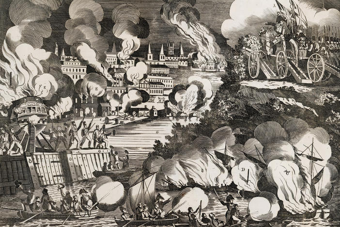 Teachers tell NPR that exploring previous precedents can help students make sense of what happened on Jan. 6. For example: when invading British troops attacked Washington and set fire to the U.S. Capitol in 1814.