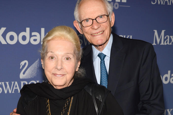 Marilyn Bergman (L) with her husband and partner in lyric-writing, Alan Bergman (R)