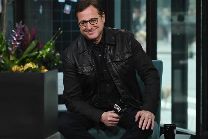 Celebrities are taking to social media to remember actor and comedian Bob Saget, pictured here in 2019, who died on Sunday at age 65.