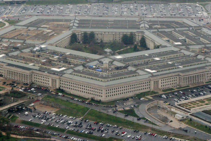 This March 27, 2008, file photo, shows the Pentagon in Arlington, Va. The U.S. Army, for the first time, is offering a maximum enlistment bonus of $50,000 to highly skilled recruits who sign up for six years.