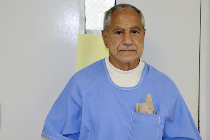 Sirhan Sirhan is seen arriving for a parole hearing in August 2021 in San Diego. On Thursday, California Gov. Gavin Newsom blocked the parole recommendation for Sirhan, who killed Robert F. Kennedy in 1968.