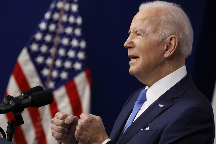 President Biden acknowledged his administration's recent struggles Friday while speaking about the bipartisan infrastructure bill he signed into law last year.