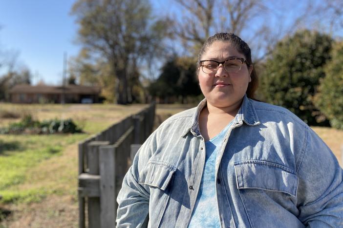 Laura Sifuentes lives in Rosedale, Miss. The government's Child Tax Credit, a monthly payment for many American parents with kids, helped her financially when she had to give up her job to care of her kids, nieces and nephews during the pandemic.