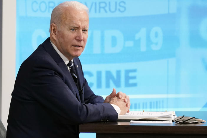 President Biden speaks about the government's COVID-19 response on Thursday. Experts say his administration's efforts have yielded mixed results in the first year Biden's been in office.