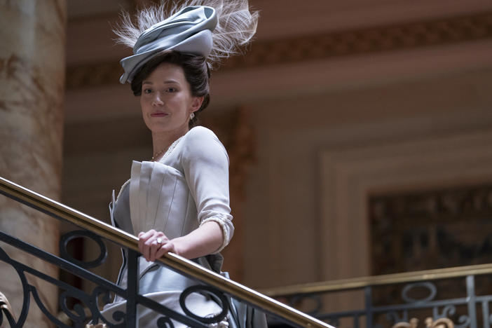 Carrie Coon plays Bertha Russell in HBO's <em>The Gilded Age</em>.