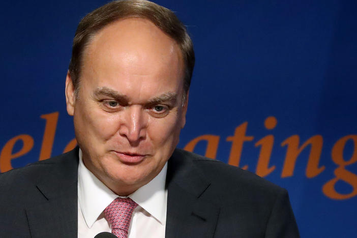 Russian Ambassador to the United States Anatoly Antonov speaks at the Woodrow Wilson Institute in Washington, D.C., in November.