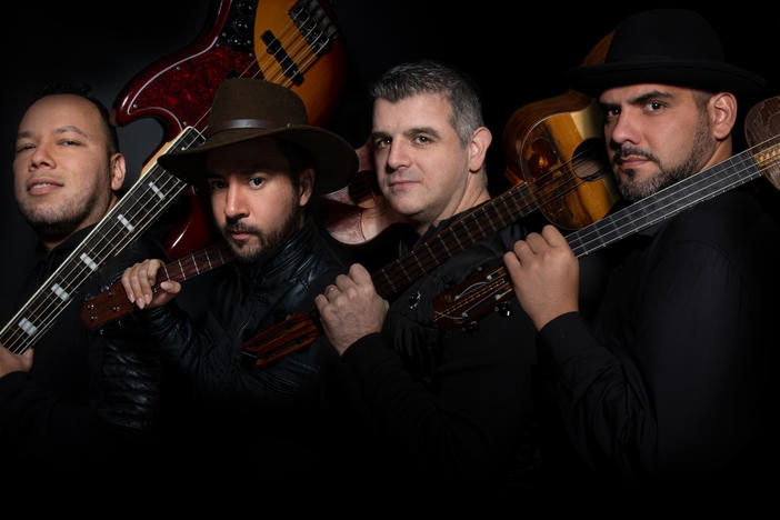 The members of C4 Trio, L-R: <em></em>Rodner Padilla, Edward Ramírez, Héctor Molina and Jorge Glem