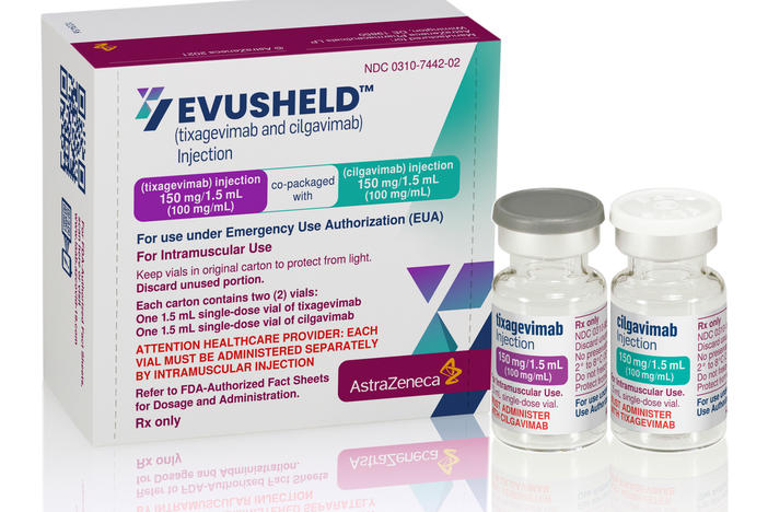 Evusheld is a treatment authorized for prevention of COVID-19 in people who are seriously immunocompromised or who have had serious adverse reactions to COVID-19 vaccines.
