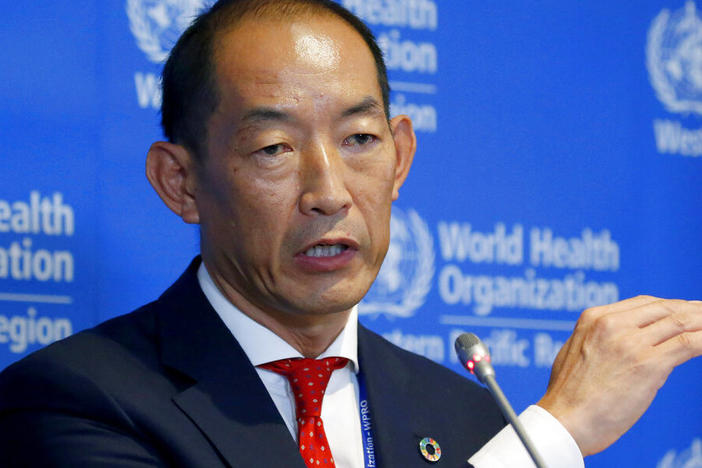 World Health Organization Regional Director for Western Pacific Takeshi Kasai addresses the media at the start of the five-day annual session Monday, Oct. 7, 2019, in Manila, Philippines.