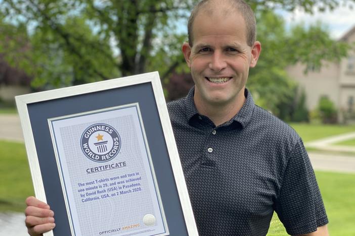 David Rush set out to break 52 Guinness World Records in 2021. So far, the organization has verified 43 of them.
