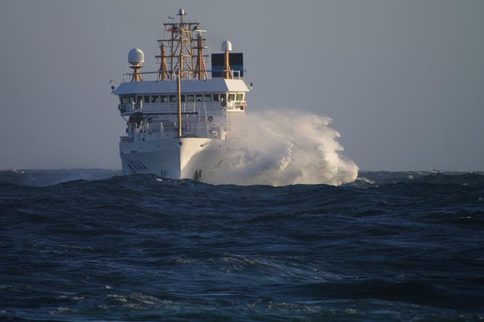 NOAA's Bell M. Shimada vessel will be launching from Port Angeles, Wash. as part of an international expedition studying salmon populations in the remote Pacific Ocean.