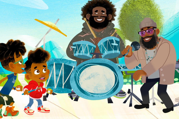 Questlove and Black Thought are executive producers on the new series of animated musical shorts <em>Rise Up, Sing Out</em>.