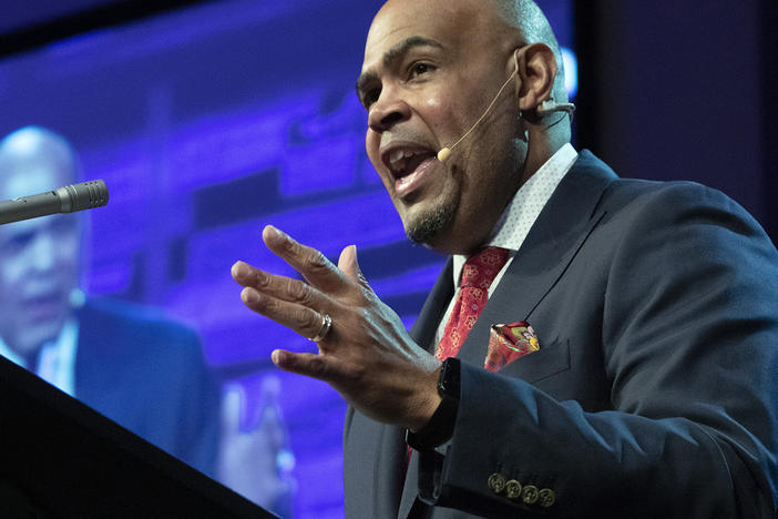 Willie McLaurin speaks at the 2020 Kentucky Baptist Pastors' Conference in 2020. McLaurin was named the interim president and CEO of the Southern Baptist Convention Executive Committee on Tuesday, the first African American to lead one of the denomination's ministry entities in its more than 175-year history.