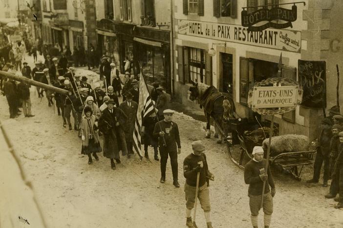Taffy Abel was the 1924 Olympic USA Flag Bearer in Chamonix, France.