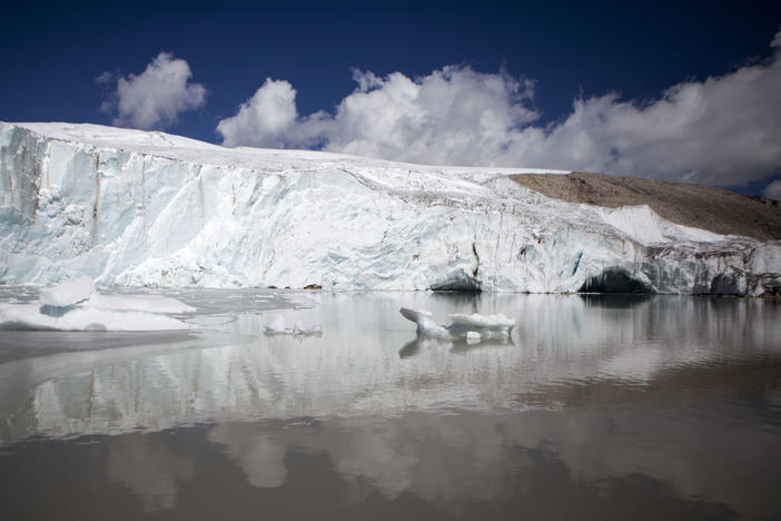 Quelccaya glacier in Peru, photographed in 2015. Glaciers in the Andes mountains contain significantly less water than previously thought, according to a new study.