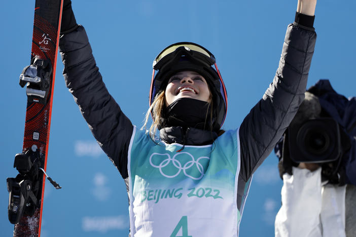 Eileen Gu wins the gold medal during the Olympic Games 2022, Women's Freeski Big Air on Feb. 8, 2022 in Zhangjiakou China.