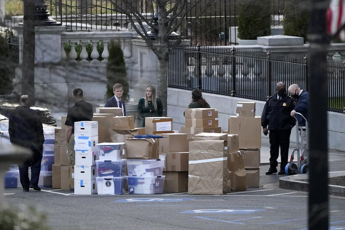 A House panel is investigating the removal of 15 boxes of official documents from the White House by former President Trump.