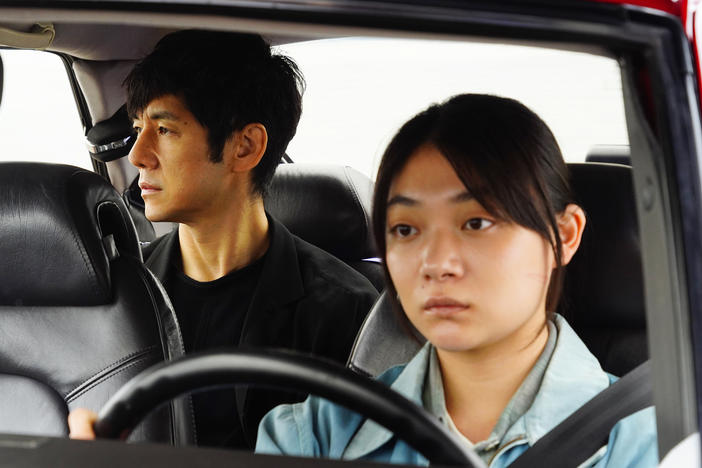 Hidetoshi Nishijima and Toko Miura star in <em>Drive My Car</em>.