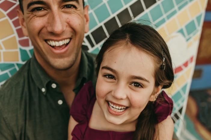 Jamil Zaki and his daughter, Alma, today.
