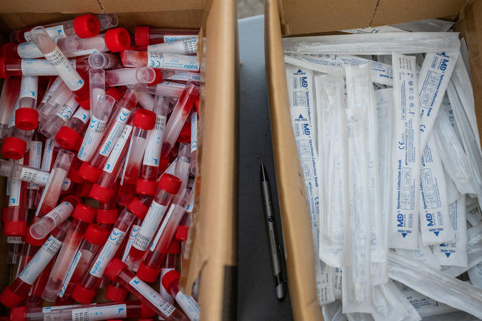 Thousands of people test positive for the coronavirus in the U.S. daily, and a small but growing fraction of them are for the more contagious omicron variant BA.2.