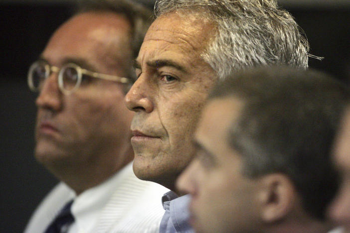 Jeffrey Epstein appears in court in West Palm Beach, Fla., July 30, 2008. Jean-Luc Brunel, a modeling agent who was close to late U.S. financier was found dead Saturday in his French jail cell.