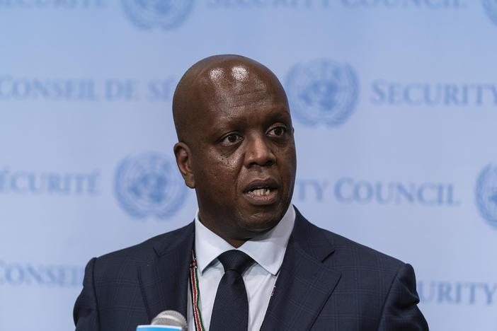 Permanent Representative of Kenya to the U.N. Martin Kimani, shown last year, delivered a speech criticizing Russian actions.