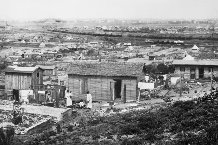 Post racist attack in 1921 in Tulsa, Oklahoma. American National Red Cross Photograph Collection.