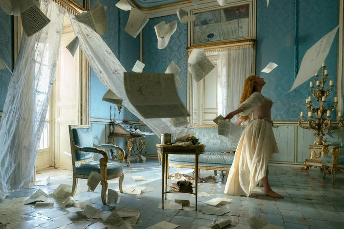 Haley Bennett stars as Roxanne in Joe Wright's <em>Cyrano</em>.