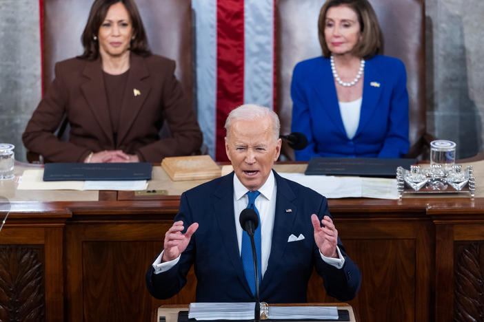 In President Biden's State of the Union address on Tuesday night, racial justice issues were not a focus.