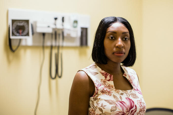 Margarette Osias, 28, poses for a portrait in her office in Laurel, Delaware on February 22, 2022. Osias is a bilingual outreach navigator and medical interpreter at Tabitha Medical Care wherein they provide free universal cancer screening and treatment in accordance with newly passed legislation in the state of Delaware.