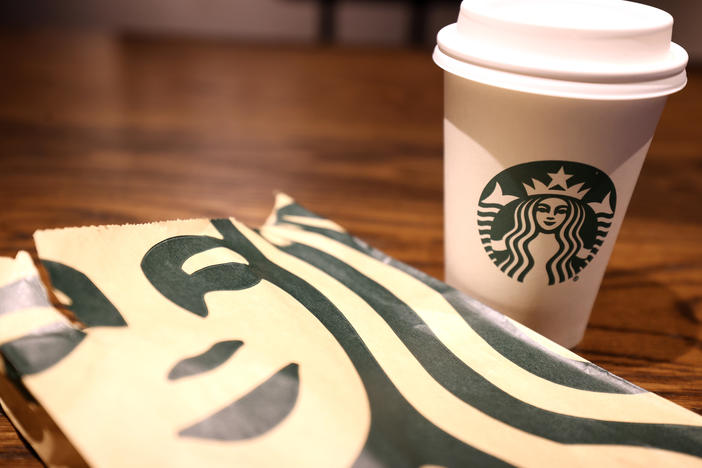 Six Starbucks stores have voted to join the Workers United union, five of them in the Buffalo, New York, area.