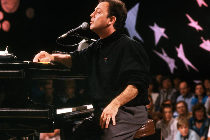 Billy Joel plays in Moscow in 1987.