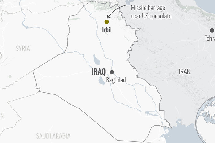 Iran has claimed responsibility for a missile barrage that struck near a sprawling U.S. consulate complex in the northern Iraqi city of Irbil, saying it was retaliation for an Israeli strike in Syria that killed two members of its Revolutionary Guard.