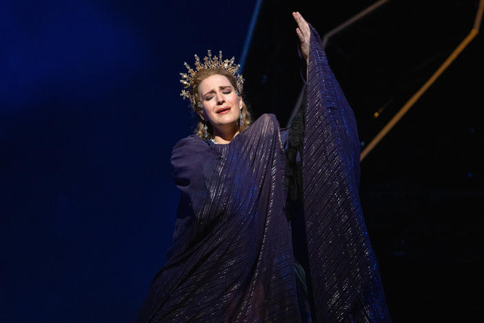 Lise Davidsen, performing in the title role of Richard Strauss' <em>Ariadne auf Naxos</em> at the Metropolitan Opera in Feb. 2022.