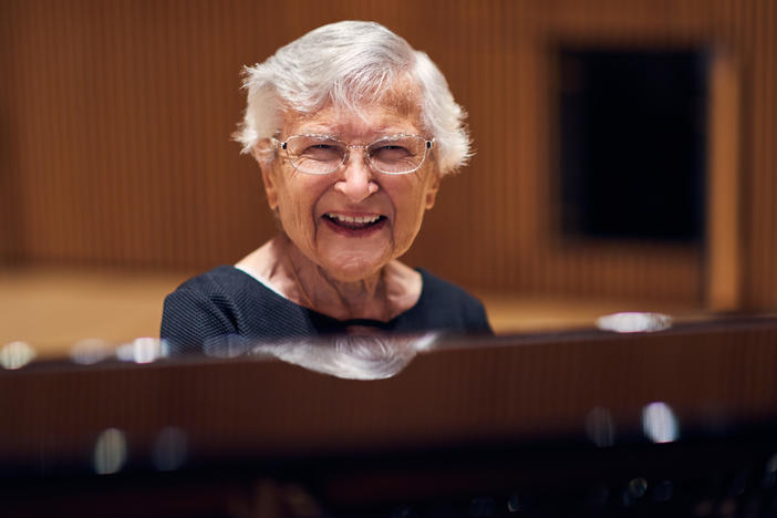 Pianist Ruth Slenczynska, photographed in 2021. At 97, she just released her first record for the Decca label in nearly 60 years.
