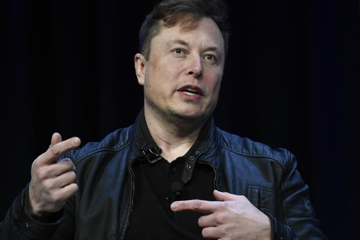 Tesla and SpaceX Chief Executive Officer Elon Musk speaks at the SATELLITE Conference and Exhibition in Washington, D.C., on March 9, 2020.