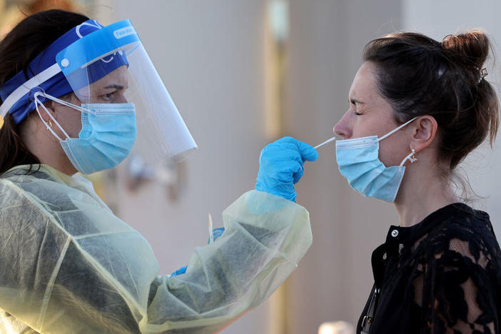 The U.S. omicron outbreak has dramatically slowed, cutting wait times for tests. But health officials worry a new uptick in cases fueled by the BA.2 variant could be on the way.