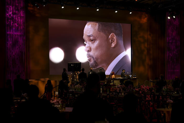 Will Smith is seen at the Governors Ball at the 94th Academy Awards at the Dolby Theatre at Ovation Hollywood on Sunday, March 27, 2022.