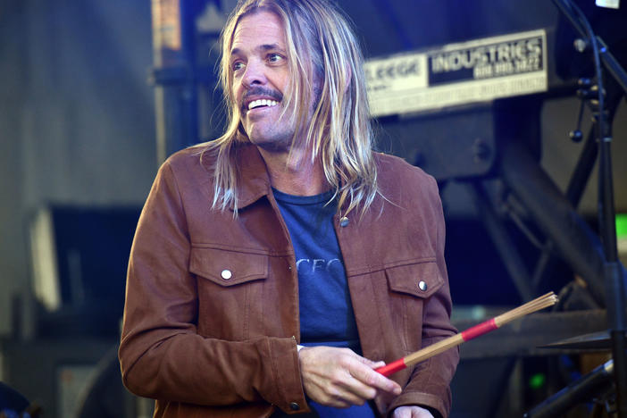 The late drummer Taylor Hawkins, performing with Foo Fighters in Malibu, California in 2018.