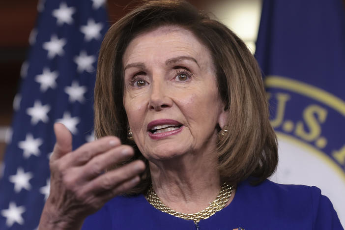 House Speaker Nancy Pelosi spoke about the bill to cap insulin prices during her weekly press conference on Capitol Hill on Thursday.