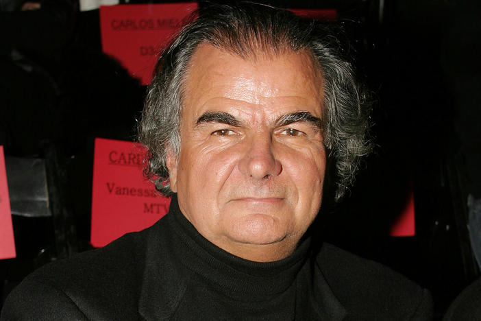 Photographer Patrick Demarchelier is seen at a fashion show in New York in 2004.