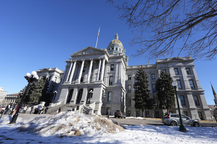 The Colorado State Capitol in Denver is pictured here in January. This week, Gov. Jared Polis signed a law enshrining the right to abortion in state law.