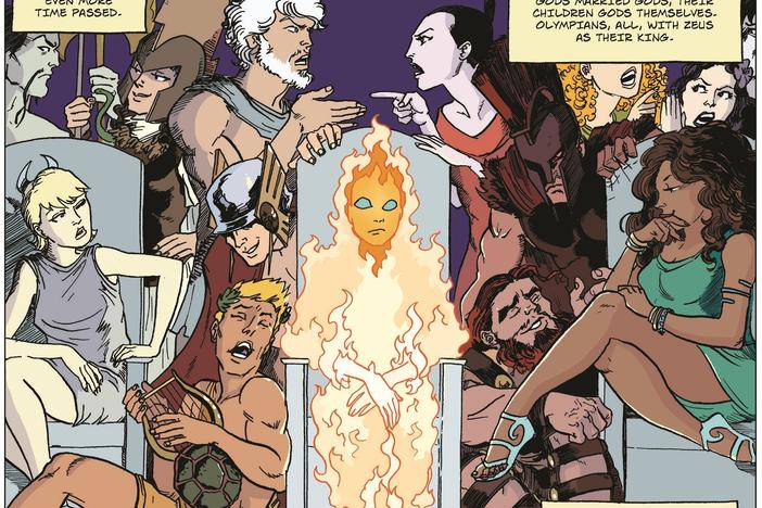 Graphic novelist George O'Connor treats the Olympians as both a family and as distinct gods and goddesses, each with their own personality.