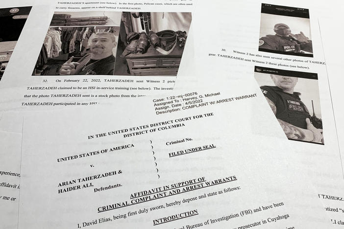 The affidavit to support the arrests of Arian Taherzadeh and Haider Ali says the two men were posing as federal agents, giving free apartments and other gifts to U.S. Secret Service agents, including one who worked on the first lady's security detail.