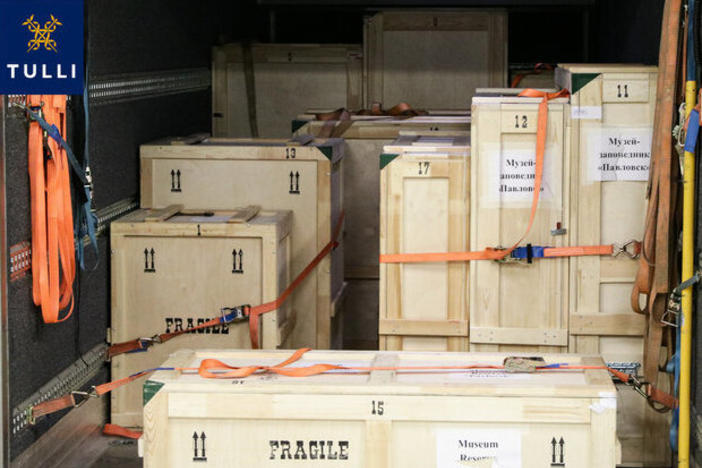 A shipment of valuable art was seized at Finland's border with Russia, with customs officials citing sanctions stemming from the war in Ukraine.