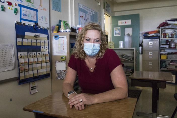 Heather Carll returned to teaching special education after Hawaii began offering special educators $10,000 more a year. She teaches at Momilani Elementary School in Pearl City.