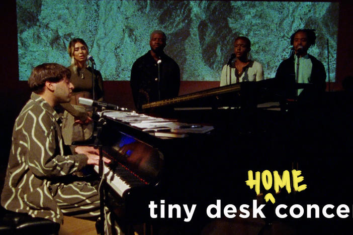 Samora Pinderhughes performs a Tiny Desk (home) concert.